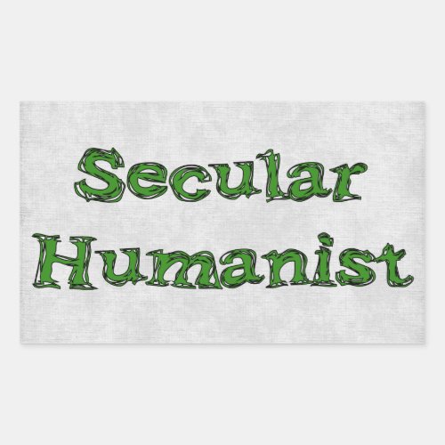Secular Humanist Rectangular Sticker