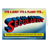 SECULARIST! The real super hero - (Front Horizontal)