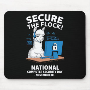 Secure the Flock! National Computer Security Day A Mouse Pad