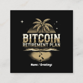 Secure Your Future with a Bitcoin Retirement Plan Square Business Card
