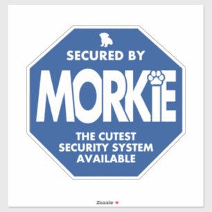 Secured by Morkie Sticker