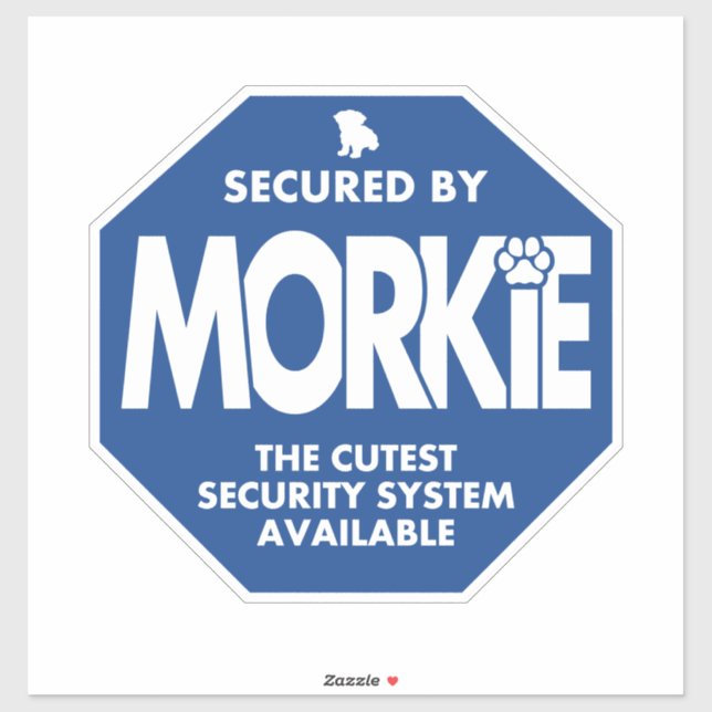 Secured by Morkie Sticker (Sheet)