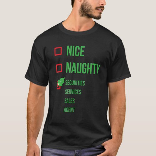 Securities Services Sales Agent Funny Pajama Chris T_Shirt