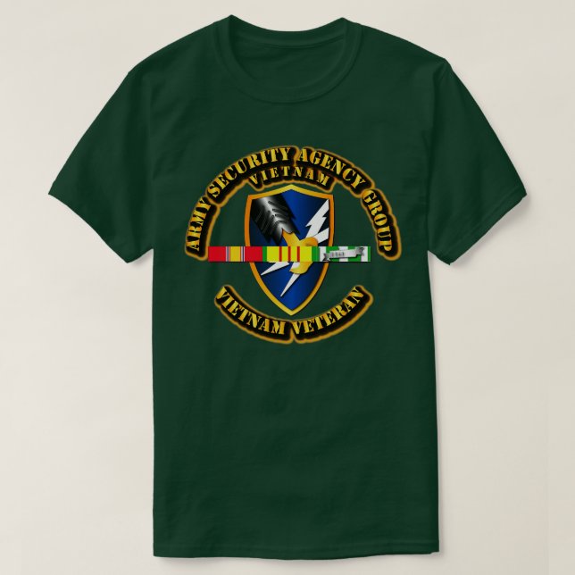 Security Agency Group w SVC Ribbons T-Shirt (Design Front)