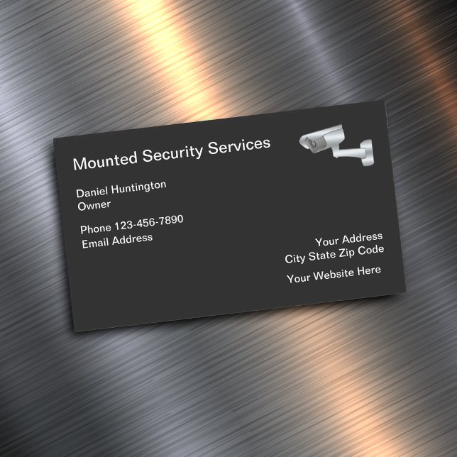 Security And Surveillance Services Business Card Magnet (Creator Uploaded)