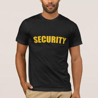 Security- black and yellow T-Shirt