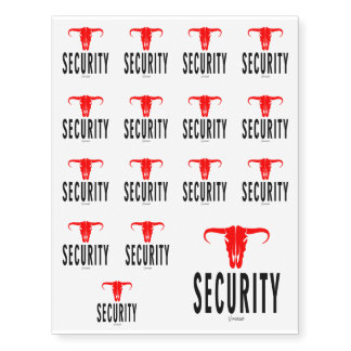 Security & Bull by VIMAGO Temporary Tattoos