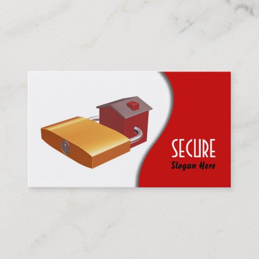 Customizable Security Business Card