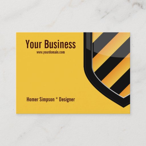 Customizable Security Business Card
