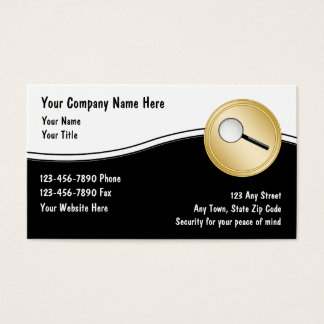 Security Business Cards Templates Zazzle Security Business Cards