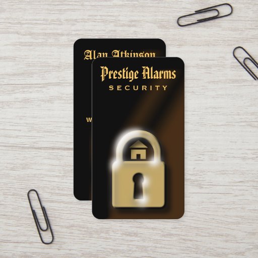 Customizable Security Business Cards