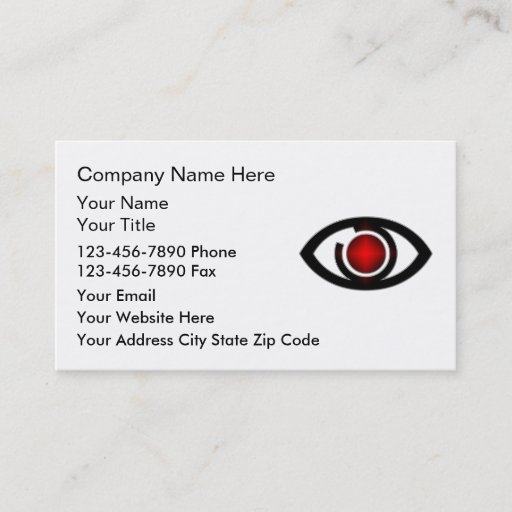 Customizable Security Business Cards