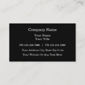 Security Business Cards (Back)