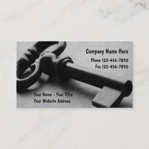 Customizable Security Business Cards