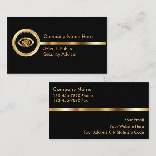 Security Business Cards