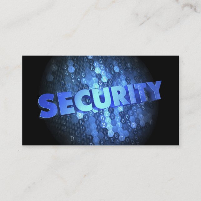 Security business cards (Front)