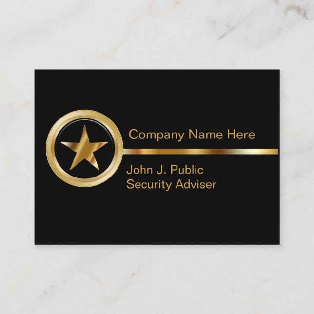 Security Business Cards (Front)