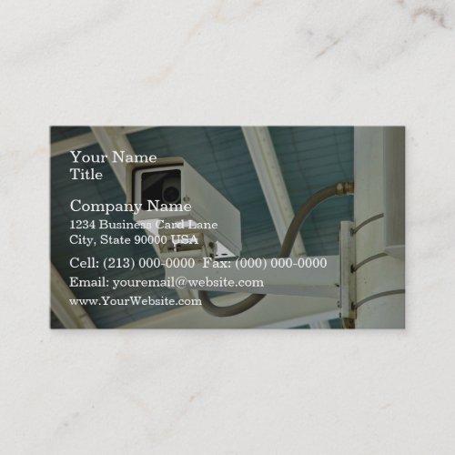 Security camera business card