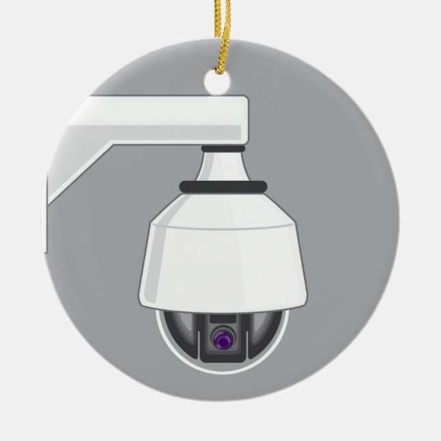 Security Camera Ceramic Ornament (Front)
