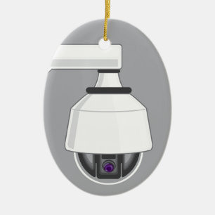 Security Camera Ceramic Ornament