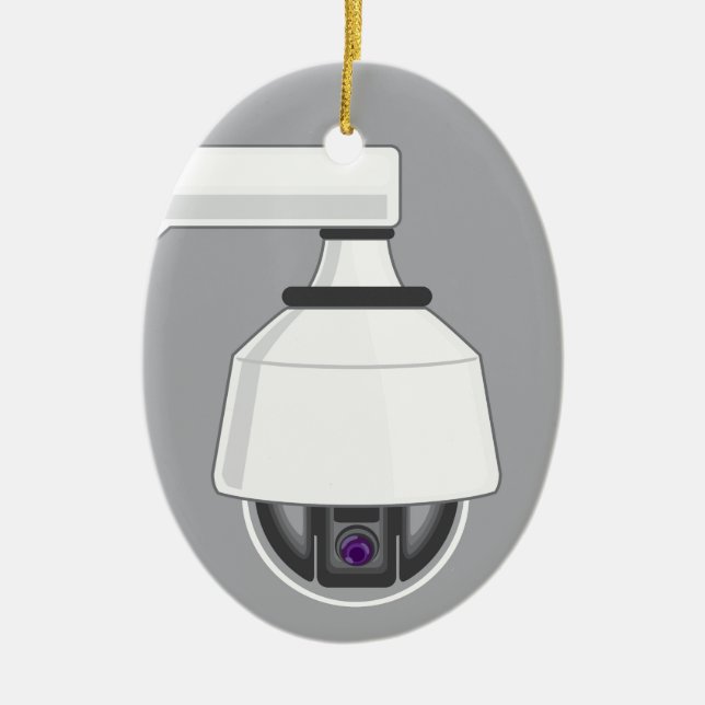 Security Camera Ceramic Ornament (Front)