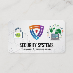 Security Camera   Cyber Lock   Global Network Business Card