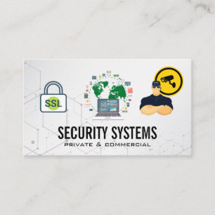 Security Camera   Data Security Global Network Business Card