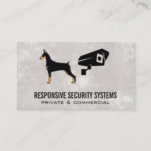 Security Camera  Dog Logo Business Card