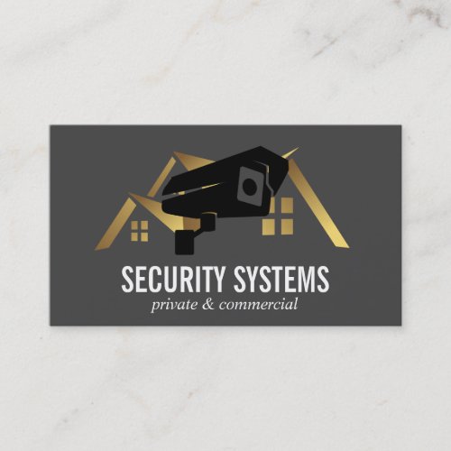 Security Camera  House Roof Business Card