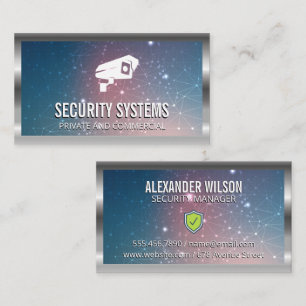 Security Camera Icon   Network System Business Card