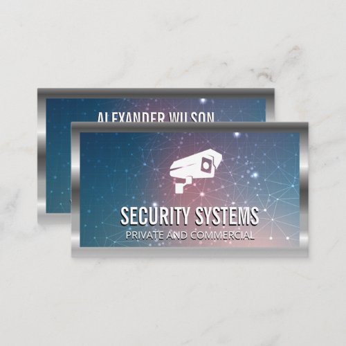 Security Camera Icon  Network System Business Card