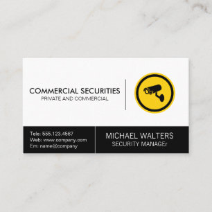 Security Camera Logo Business Card
