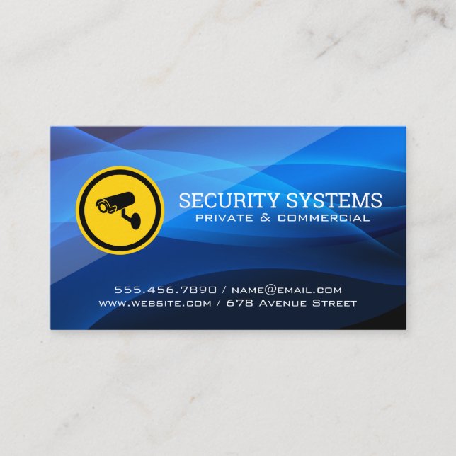 Security Camera Logo Business Card (Front)