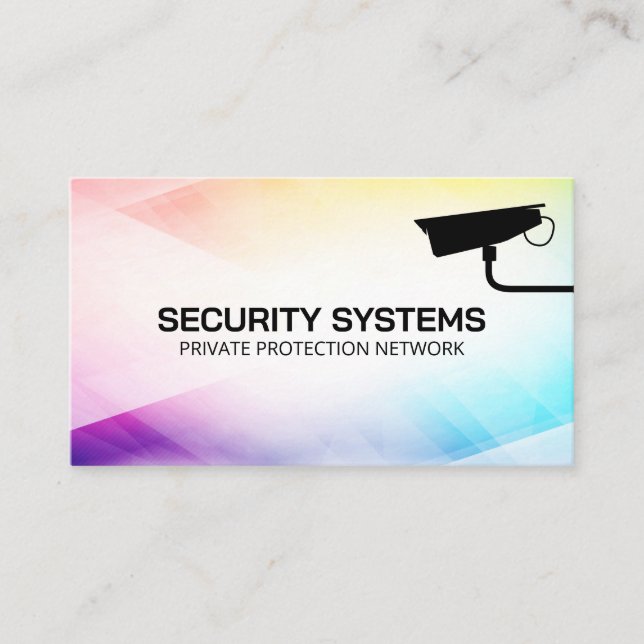 Security Camera | Protection Service Business Card (Front)