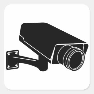 Security Camera Square Sticker