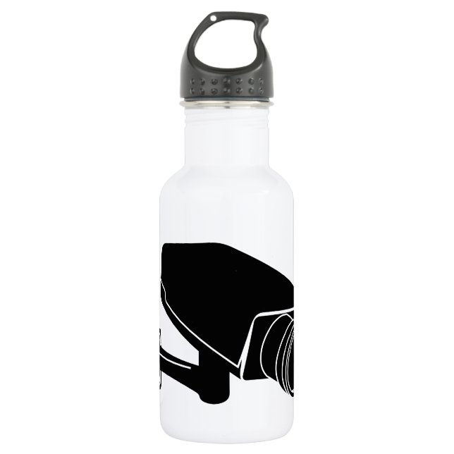 Security Camera Stainless Steel Water Bottle (Front)