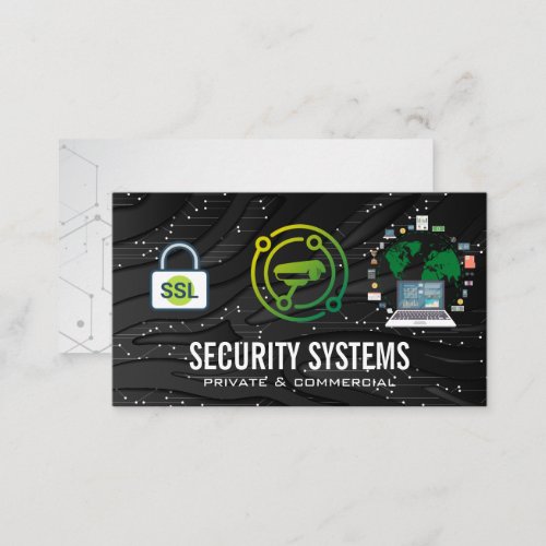 Security Camera  Tech   Data Security Business Card