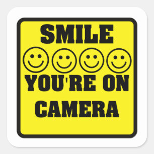 Security Camera Warning Stickers