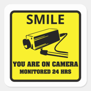 Security Camera Warning Stickers