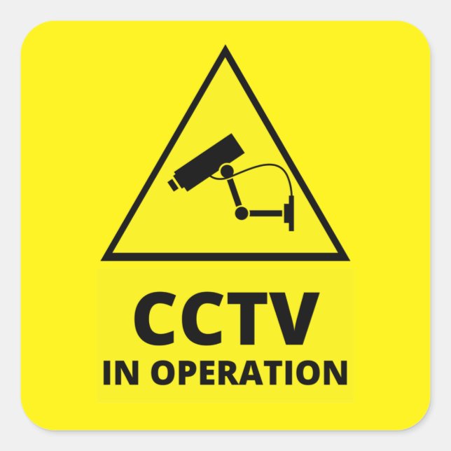 Security Camera Warning Stickers (Front)