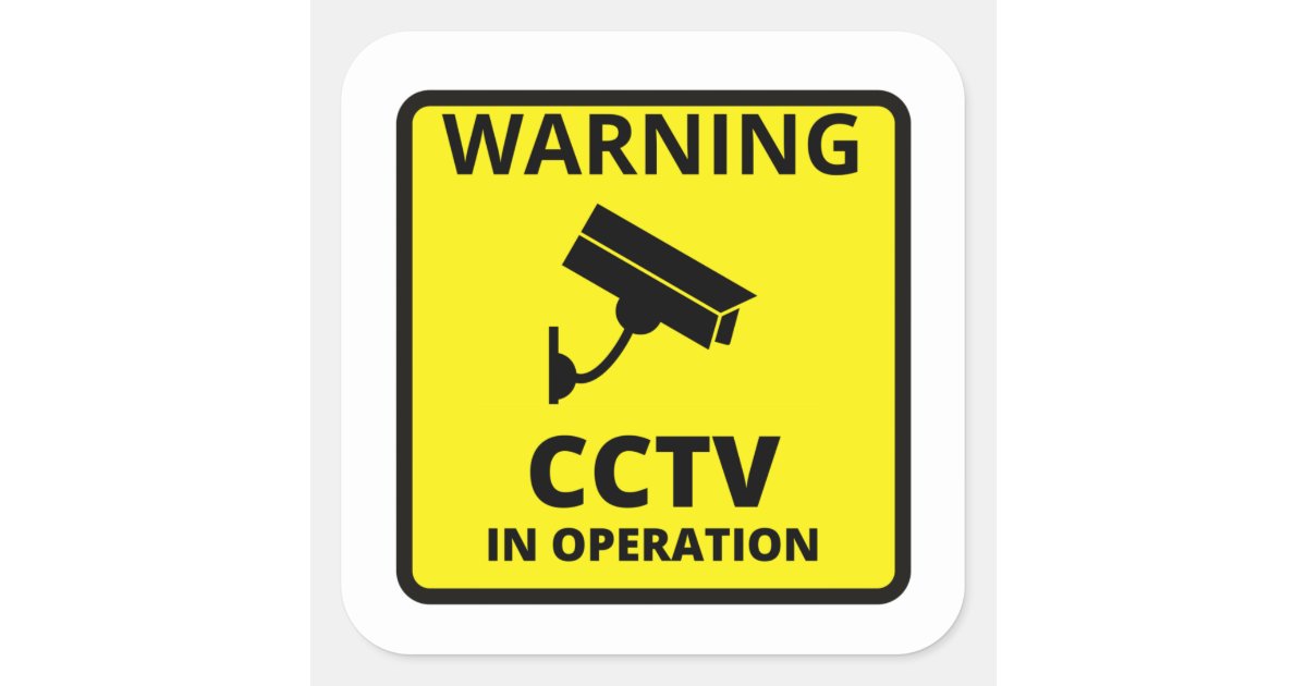 Security Camera Warning Stickers