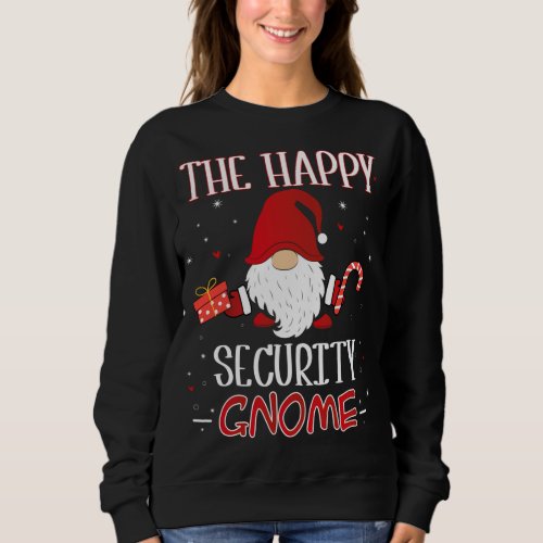 Security Christmas Gnome Costume Matching Family Sweatshirt