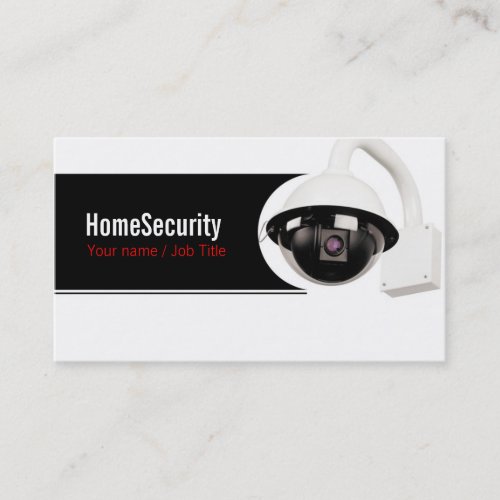 Security company business card template