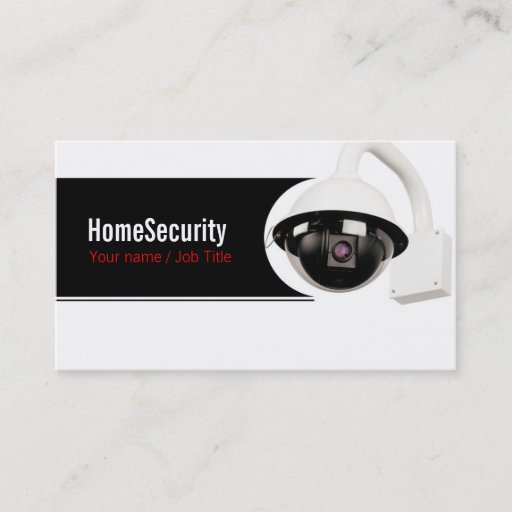 Customizable Security company business card template