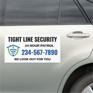 Security Company Logo Auto Car Magnet