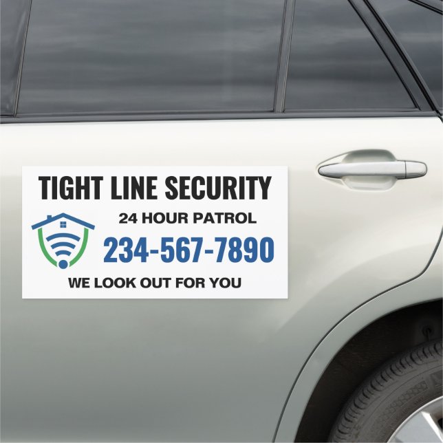 Security Company Logo Auto Car Magnet (In Situ)
