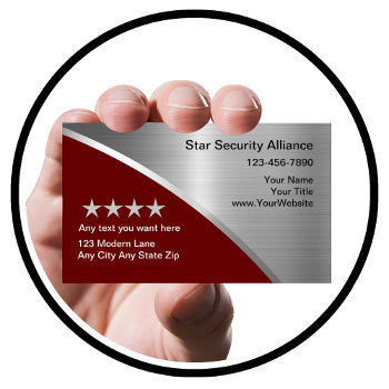 Security Consultant Business Cards by Luckyturtle at Zazzle