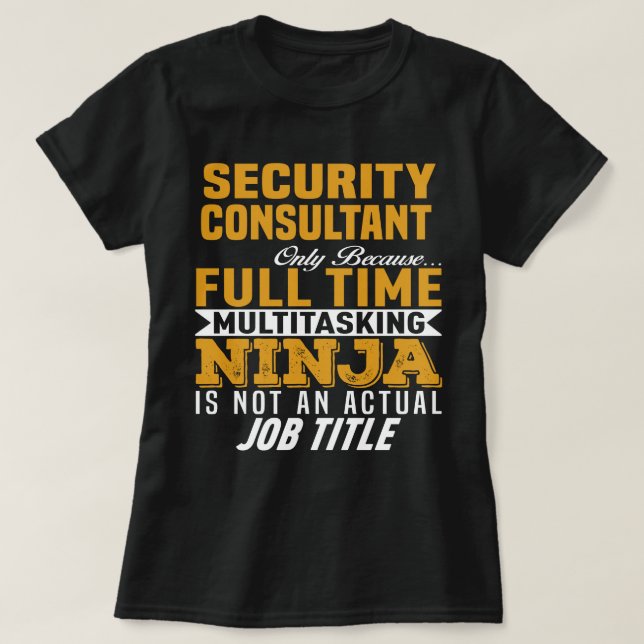 Security Consultant T-Shirt (Design Front)