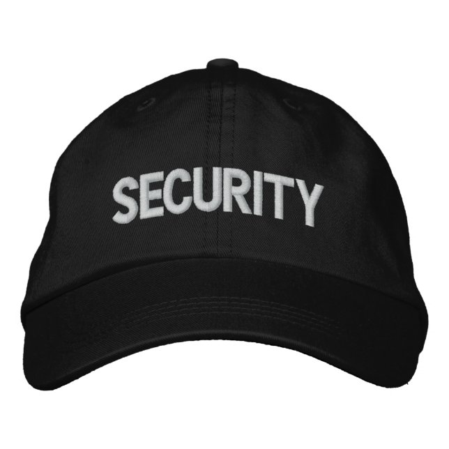SECURITY EMBROIDERED BASEBALL CAP (Front)