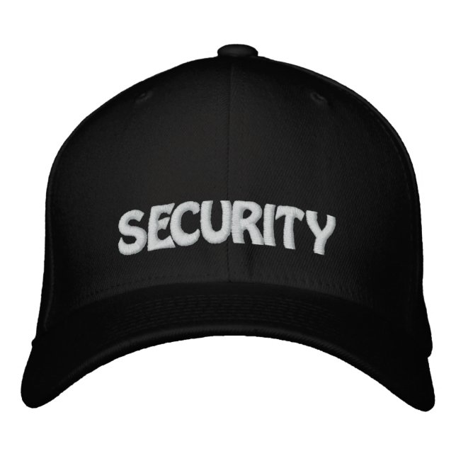 SECURITY EMBROIDERED BASEBALL HAT (Front)